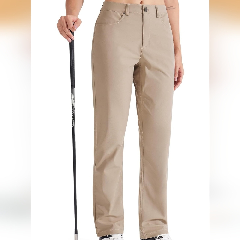 Nwt Libin Womens Dress Pants 31" Stretch Straight Leg Work Slacks Golf